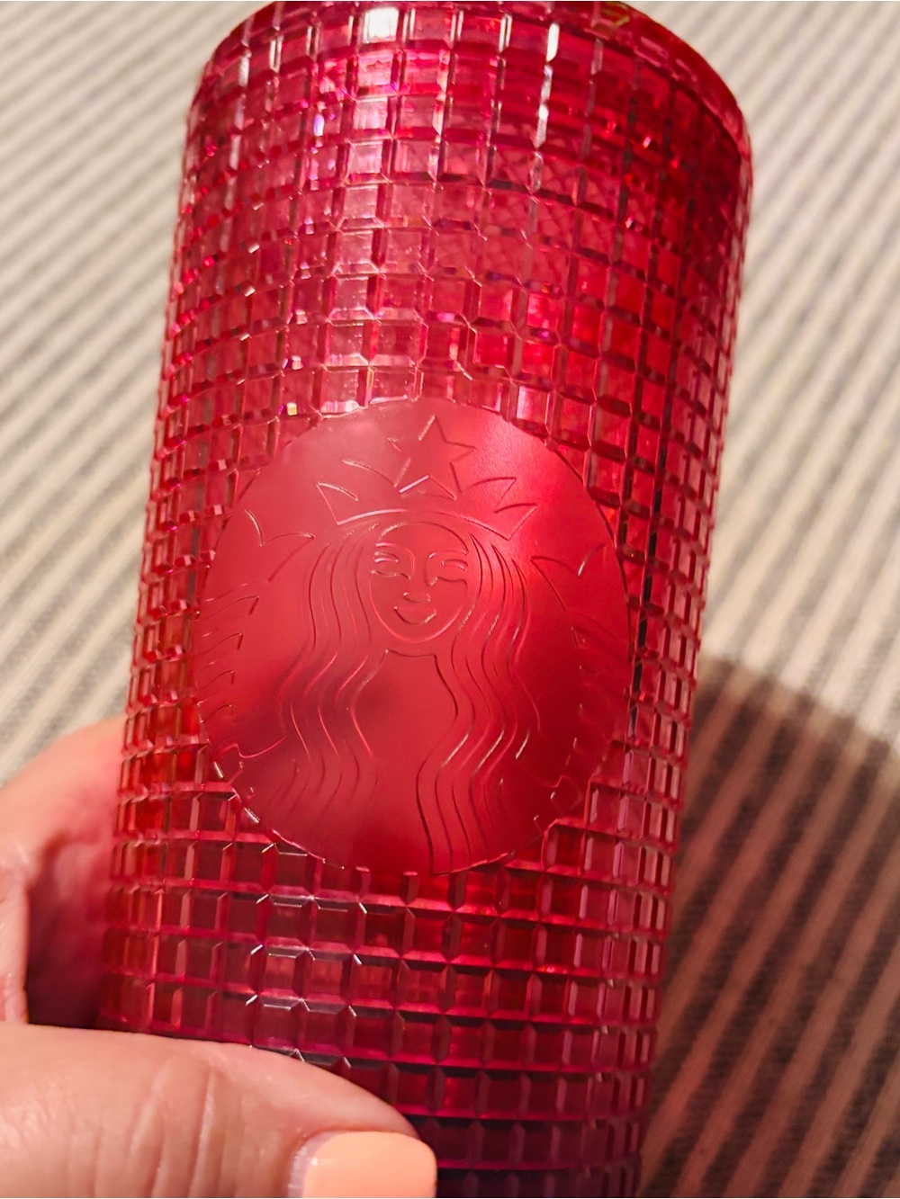 Starbucks Red Textured Holiday Tumbler